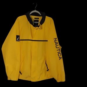 Nautica Men's Bright Yellow Raincoat